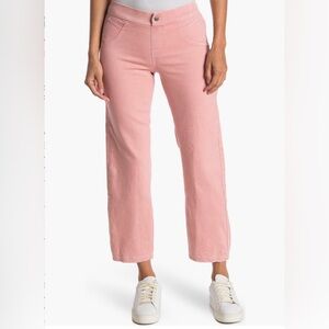 HUE Pink Crop Straight Leg Denim Pants